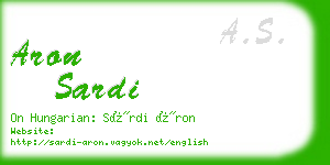 aron sardi business card